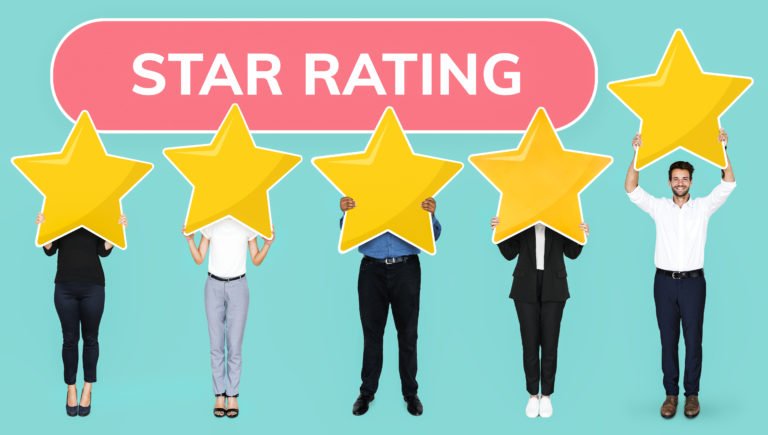 Diverse people rating